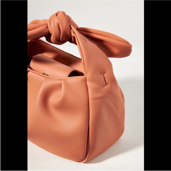 Anthropologie Knotted Mini Bag- Teracotta - Picture 4 of 8
